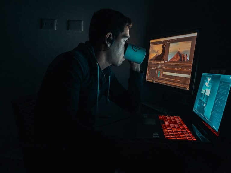 Graphic designer working on a branding project