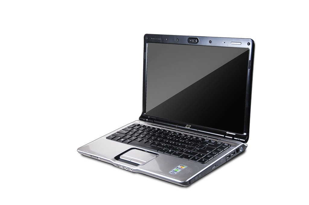 Landing page design on a laptop screen