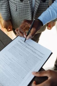 Signing an NDA representing confidentiality in white-label partnerships